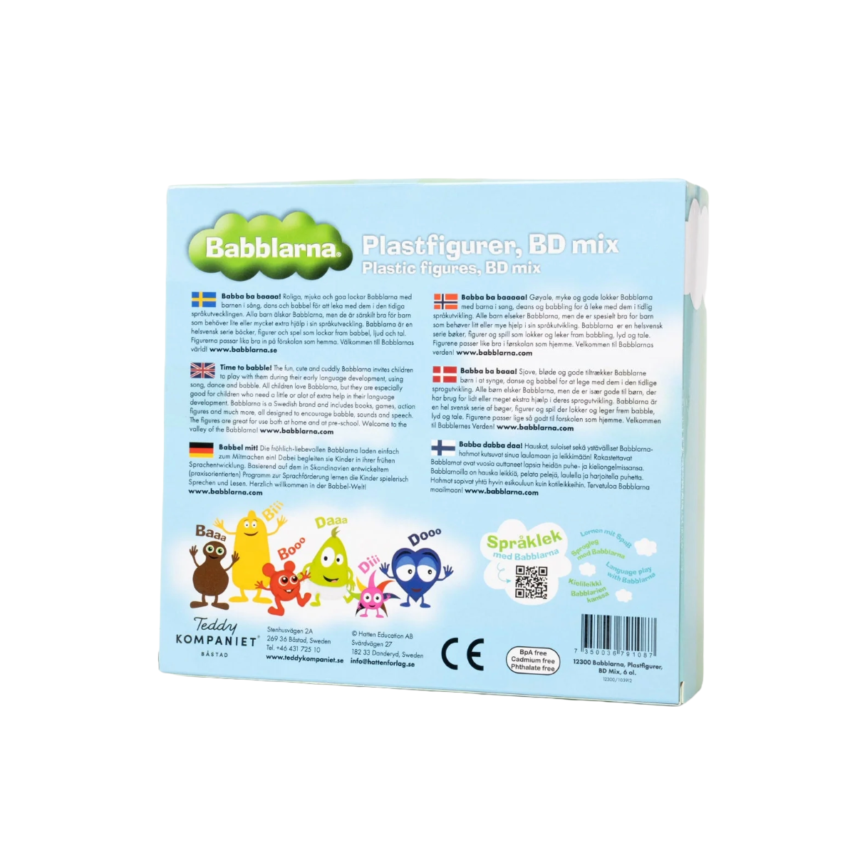 Plastfigurer - BD Mix, 6 olika