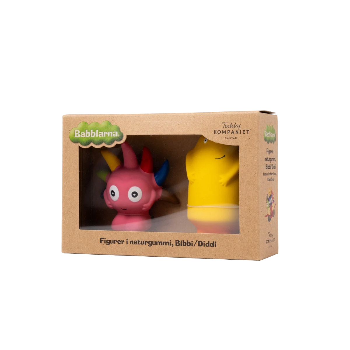 Figurer i naturgummi - Bibbi & Diddi