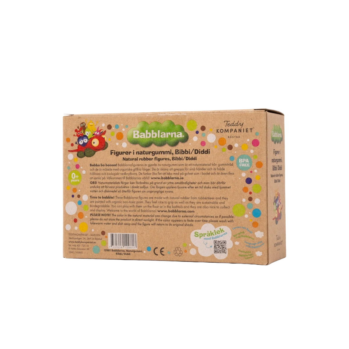 Figurer i naturgummi - Bibbi & Diddi